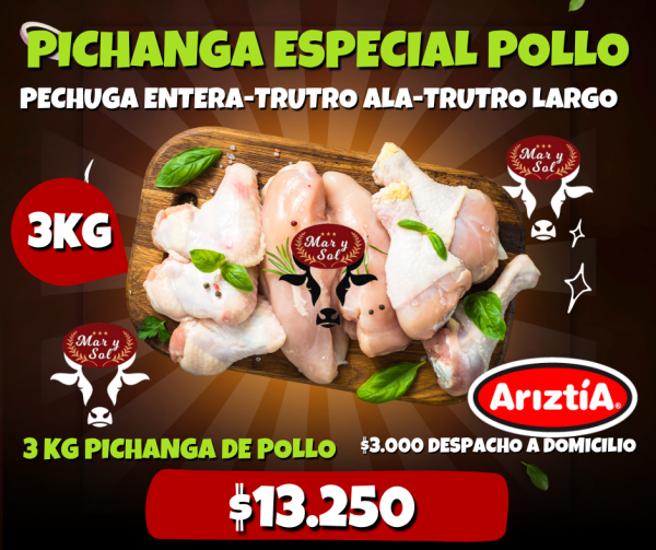 3 kg Pichanga pollo ESPECIAL