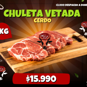 Chuleta vetada 3 KG