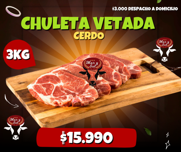 Chuleta vetada 3 KG