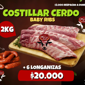 2 KG COSTILLAR + 6 LONGANIZAS